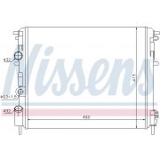 Слика 1 на Воден радиатор (ладник) NISSENS 63794