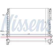 Слика 1 на Воден радиатор (ладник) NISSENS 63843A