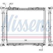 Слика 1 на Воден радиатор (ладник) NISSENS 64067A