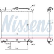 Слика 1 на Воден радиатор (ладник) NISSENS 641753