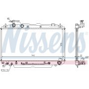 Слика 1 на Воден радиатор (ладник) NISSENS 64644A