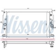 Слика 1 $на Воден радиатор (ладник) NISSENS 646875
