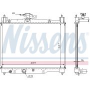 Слика 1 $на Воден радиатор (ладник) NISSENS 64789A