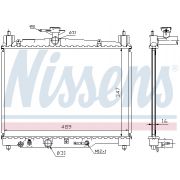 Слика 1 на Воден радиатор (ладник) NISSENS 64801