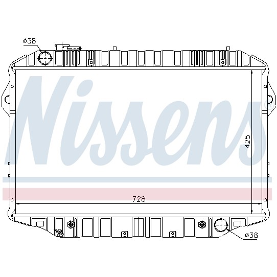 Слика на Воден радиатор (ладник) NISSENS 64861