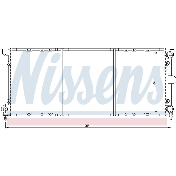 Слика на Воден радиатор (ладник) NISSENS 651621