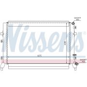 Слика 1 на Воден радиатор (ладник) NISSENS 65294