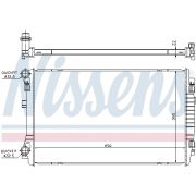 Слика 1 на Воден радиатор (ладник) NISSENS 65303