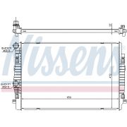 Слика 1 на Воден радиатор (ладник) NISSENS 65304