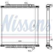 Слика 1 на Воден радиатор (ладник) NISSENS 654760