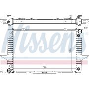 Слика 1 на Воден радиатор (ладник) NISSENS 65540A