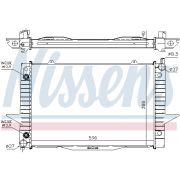 Слика 1 на Воден радиатор (ладник) NISSENS 65548A