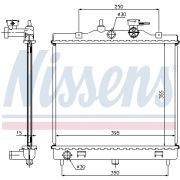 Слика 1 $на Воден радиатор (ладник) NISSENS 66654