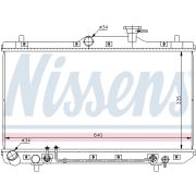 Слика 1 на Воден радиатор (ладник) NISSENS 67023