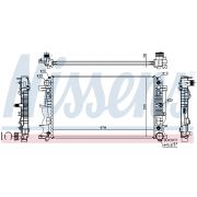 Слика 1 на Воден радиатор (ладник) NISSENS 67157A