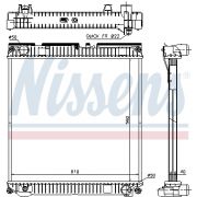 Слика 1 на Воден радиатор (ладник) NISSENS 67224A