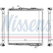 Слика 1 на Воден радиатор (ладник) NISSENS 67291