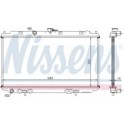 Слика 1 на Воден радиатор (ладник) NISSENS 67344A