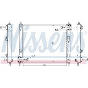 Слика 1 на Воден радиатор (ладник) NISSENS 67370