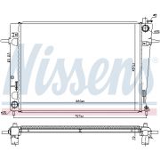 Слика 1 на Воден радиатор (ладник) NISSENS 675063