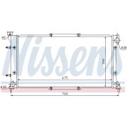 Слика 1 $на Воден радиатор (ладник) NISSENS 67703