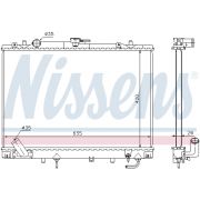 Слика 1 на Воден радиатор (ладник) NISSENS 68154