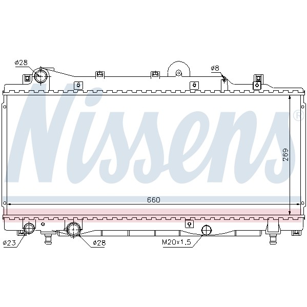 Слика на Воден радиатор (ладник) NISSENS 68805