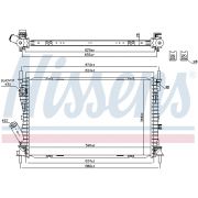 Слика 1 на Воден радиатор (ладник) NISSENS 69223