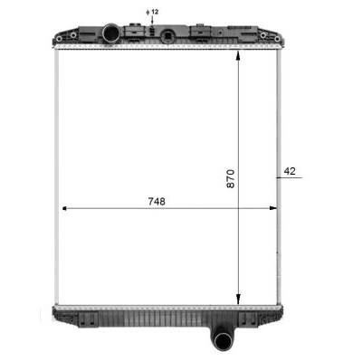 Слика на Воден радиатор (ладник) NRF 50263