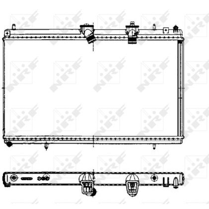 Слика на Воден радиатор (ладник) NRF 50442 за Peugeot 807 2.2 HDi - 163 коњи дизел