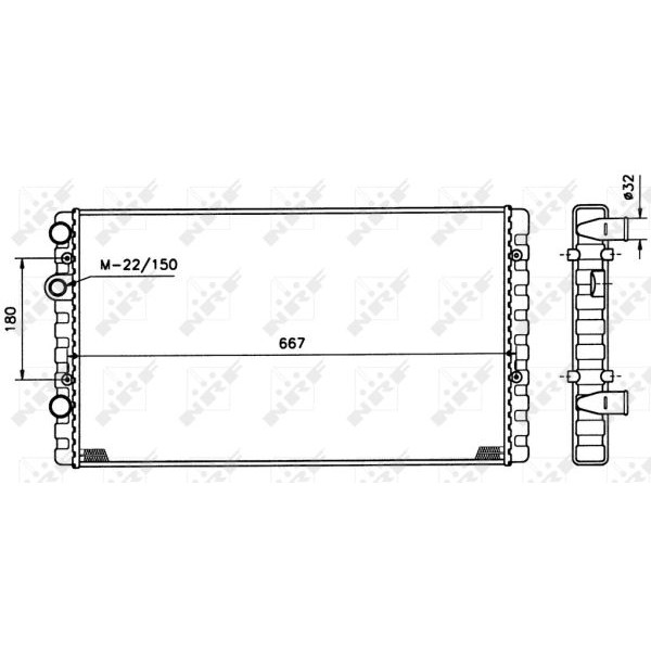 Слика на Воден радиатор (ладник) NRF 509521