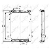 Слика 1 на Воден радиатор (ладник) NRF 509585