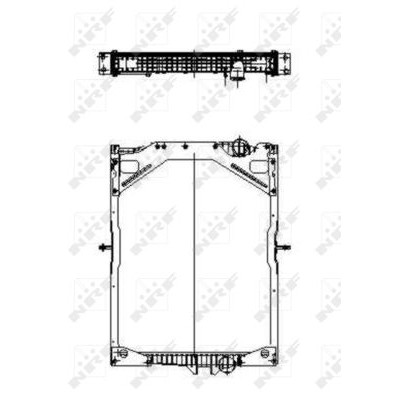 Слика на Воден радиатор (ладник) NRF 509701 за камион Volvo FM 12/460 - 460 коњи дизел