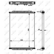 Слика 1 на Воден радиатор (ладник) NRF 509725
