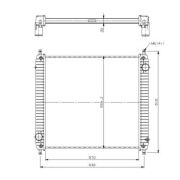 Слика 1 на Воден радиатор (ладник) NRF 509779