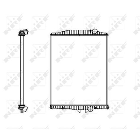 Слика на Воден радиатор (ладник) NRF 519701 за камион Volvo FM 12/460 - 460 коњи дизел