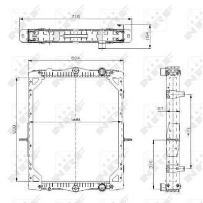 Слика на Воден радиатор (ладник) NRF 529744