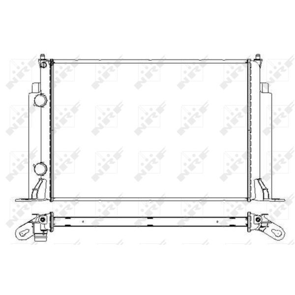Слика на Воден радиатор (ладник) NRF 53609 за Fiat Stilo Multi Wagon 192 1.9 D Multijet - 100 коњи дизел