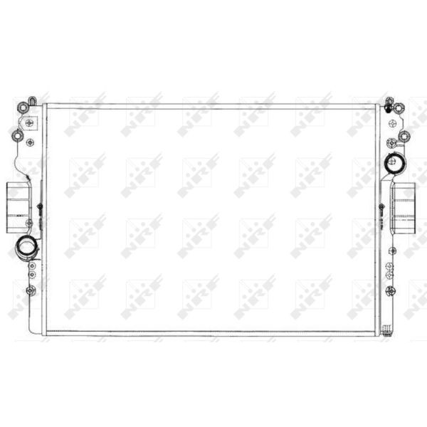 Слика на Воден радиатор (ладник) NRF 53614 за камион Iveco Daily 2 Bus Box 40 C 17, 40 S 17 - 166 коњи дизел
