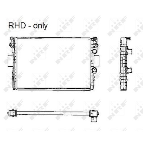 Слика на Воден радиатор (ладник) NRF 53623 за камион Iveco Daily 2 Bus Box 29 L 9 V - 84 коњи дизел