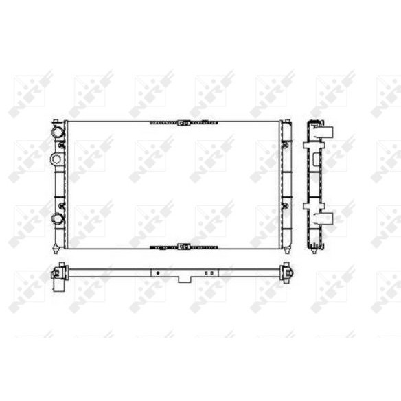 Слика на Воден радиатор (ладник) NRF 53632 за VW Caddy 2 Box (9K9A) 1.9 SDI - 64 коњи дизел