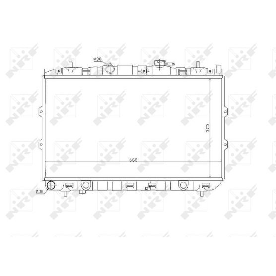 Слика на Воден радиатор (ладник) NRF 53819 за Kia Cerato Hatchback (LD) 2.0 - 143 коњи бензин