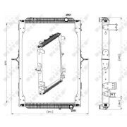 Слика 1 на Воден радиатор (ладник) NRF 539564