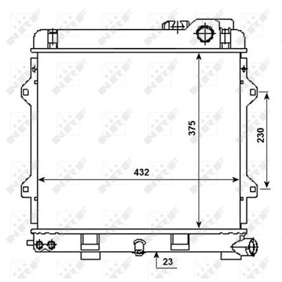 Слика на Воден радиатор (ладник) NRF 53980 за BMW 3 Sedan E30 M3 2.3 - 215 коњи бензин