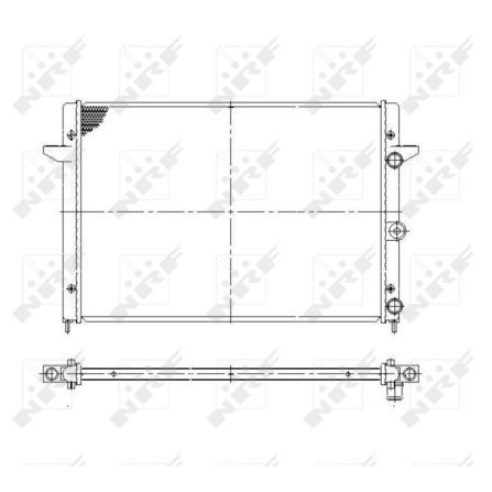 Слика на Воден радиатор (ладник) NRF 58027 за Ford Galaxy (wgr) 2.8 i V6 - 174 коњи бензин