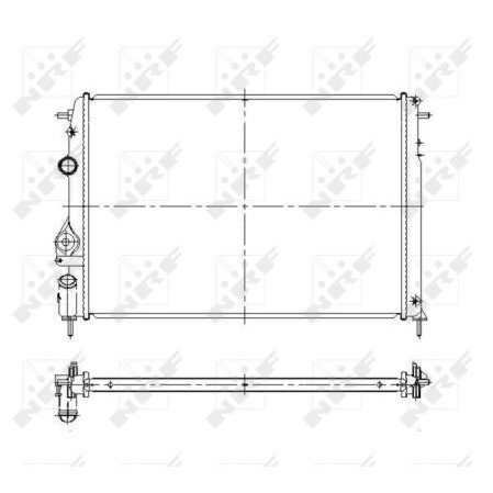 Слика на Воден радиатор (ладник) NRF 58175 за Renault Megane 1 (BA0-1) 1.9 dTi (BA08, BA0N) - 98 коњи дизел
