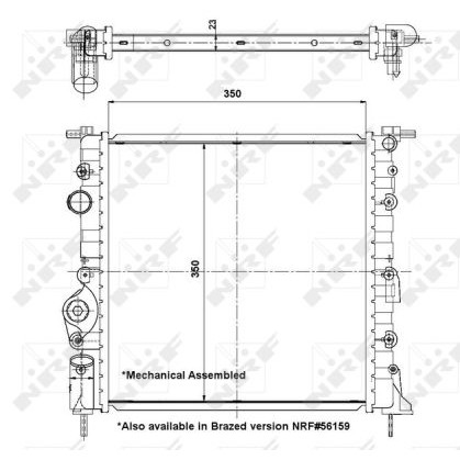 Слика на Воден радиатор (ладник) NRF 58196