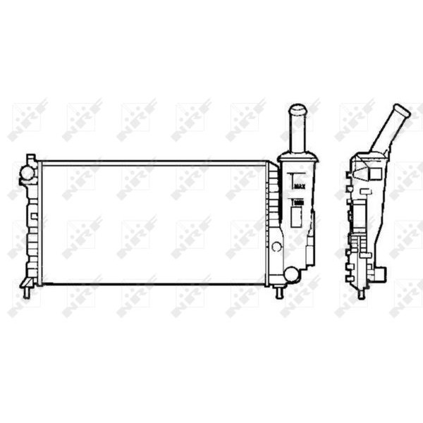 Слика на Воден радиатор (ладник) NRF 58273