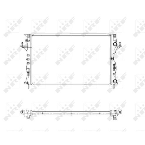 Слика на Воден радиатор (ладник) NRF 58319 за Renault Laguna 2 Grandtour (KG0-1) 2.2 dCi (KG09) - 116 коњи дизел