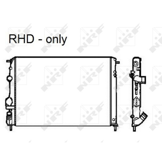 Слика на Воден радиатор (ладник) NRF 58326 за Renault Megane 1 Coach (DA0-1) 2.0 16V IDE (DA03, DA0P, DA14) - 140 коњи бензин